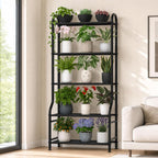 5-tier metal plant stand - heavy duty indoor, main product view
