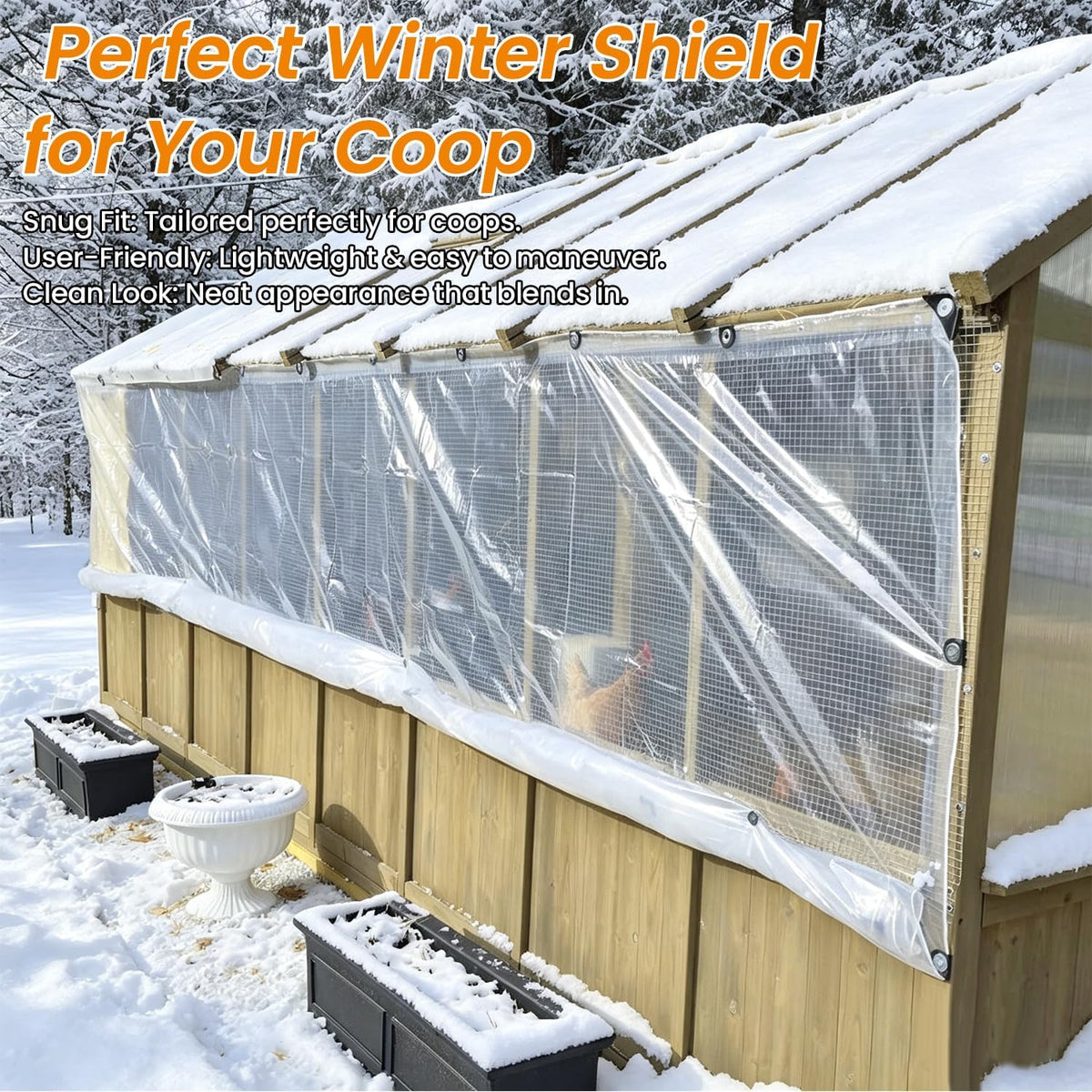 clear vinyl tarp,2 packs 8x20ft clear tarps with, package contents
