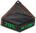 70% shade cloth, 14ftx20ft hdpe mesh tarp with shown in use