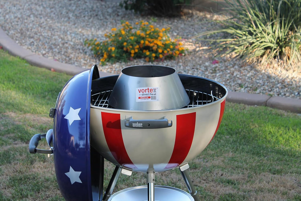 2 Pack - Medium BBQ Vortex™ BGE Kamado Kettle Charcoal (in) Direct Cooking (2)
