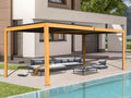 domi aluminum louvered pergola 10x16, outdoor metal pergola, main product view