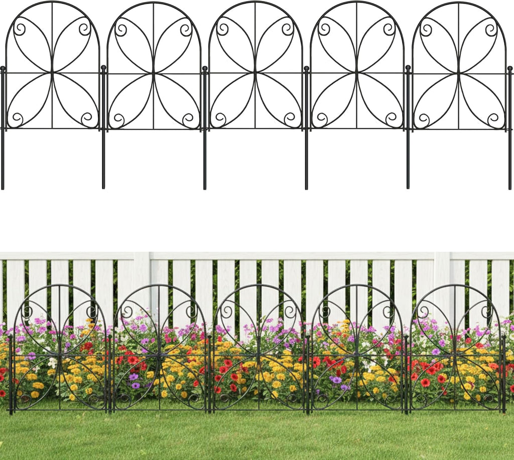 shoplala decorative garden fence (10 panels) 12.5inx16.5in fences, main product view
