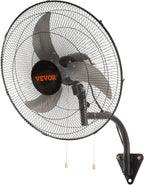 vevor 20 inch wall mount fan, oscillating, 3-speed, main product view