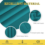 NICETOWN Blackout Doorway Curtain & Drape 84 inches Length - Light & Sound Blocking Thermal Curtain Solid Grommet Window Drape for Living Room (Peacock Teal, 1 Piece, W66 x L84)