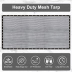 love story 20x30ft shade cloth for plant, knitted, close-up detail