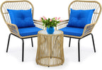 yitahome 3-piece wicker bistro set outdoor patio furniture on a desk or shelf
