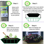 36 Inch Fabric Trough Coco Liner Replacement for Window Basket Flower Planter - 36" EZ Swap Coconut Liner Alternative. Use 3+ Seasons - Made in the USA