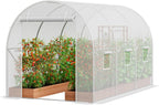 vevor walk-in tunnel greenhouse, 9.6x6.4x6.2 ft hoop house, main product view