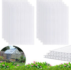 quibbay 8pcs polycarbonate greenhouse panels, 6' x 4', main product view