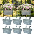 lalagreen rail planter (11.2 in, 6 pack) silver, main product view