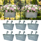 lalagreen rail planter (11.2 in, 6 pack) silver, main product view