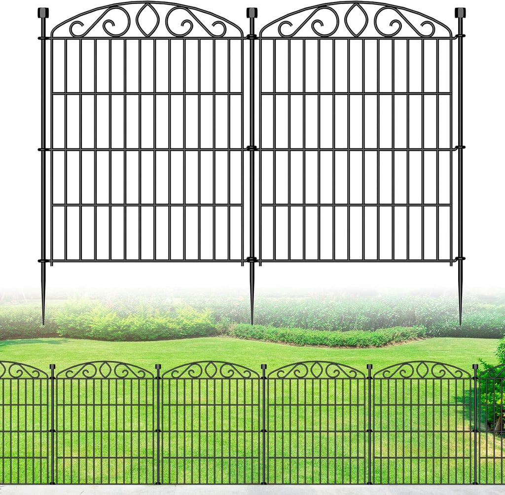 6 panel no dig decorative garden fence 30", main product view