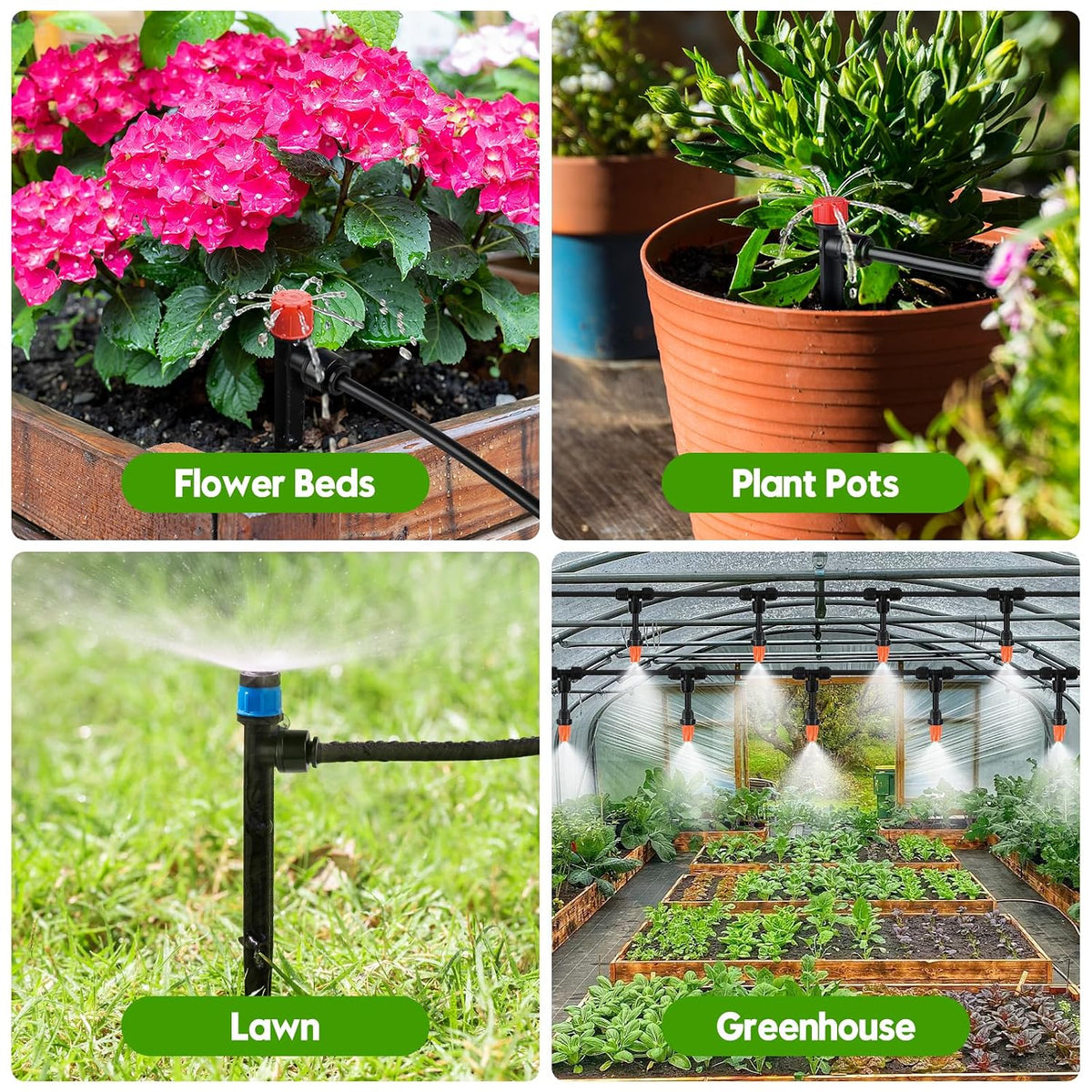 240ft drip irrigation system for garden, 2026 upgraded, package contents