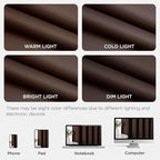 Joydeco Blackout Door Curtain for Doorway Privacy 78 Inches Long, Grommet Closet Curtain for Open Closet, Room Divider for Bedroom Living Room (Chocolate, 40Wx78L, 1 Panel)