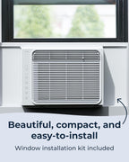 windmill 5,000 btu lite window air conditioner, cools shown in use