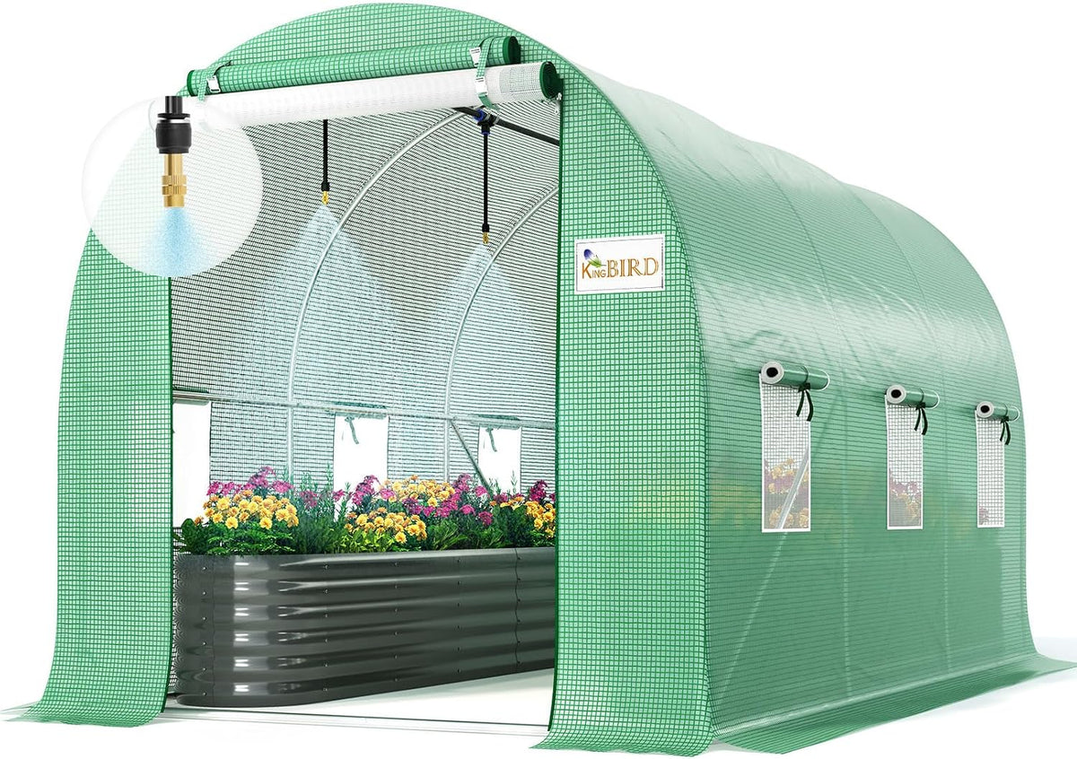 king bird premium 10x7x7 ft greenhouse for outdoors, main product view