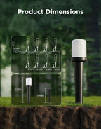 Govee Outdoor Cylinder Pathway Lights, 8 Pack, 425 Lumens, IP67 Waterproof | 60+ Preset Scene Modes, Outdoor Decor for Path, Patio, Garden, Lawn, Compatible with Alexa, Google Assistant, Matter