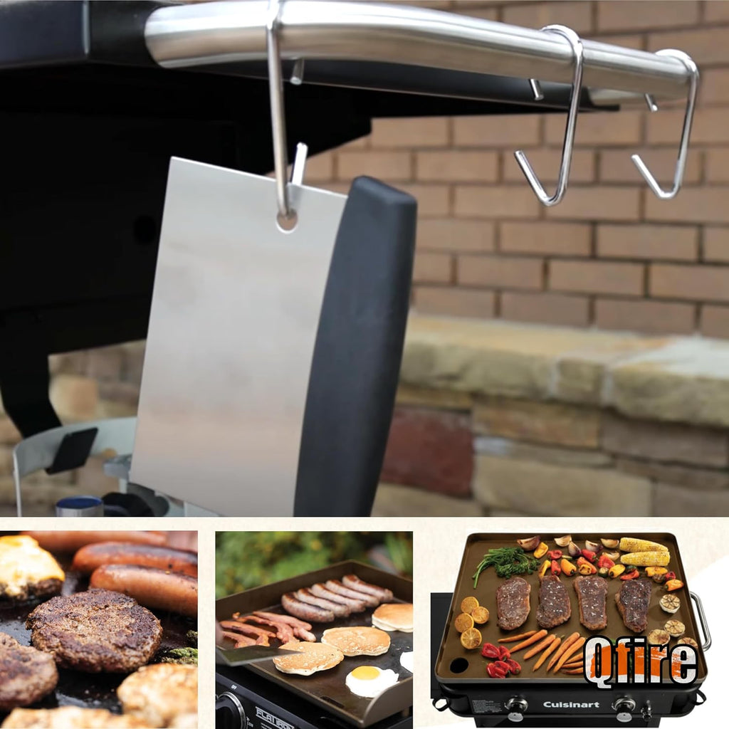Replacement Griddle Scraper for Blackstone Scraper/Camp Chef/Member's Mark, Heavy Duty Flat Top Grill Scraper for Traeger Flatrock/Cuisinart Outdoors/Razor Griddle Accessories, Stainless