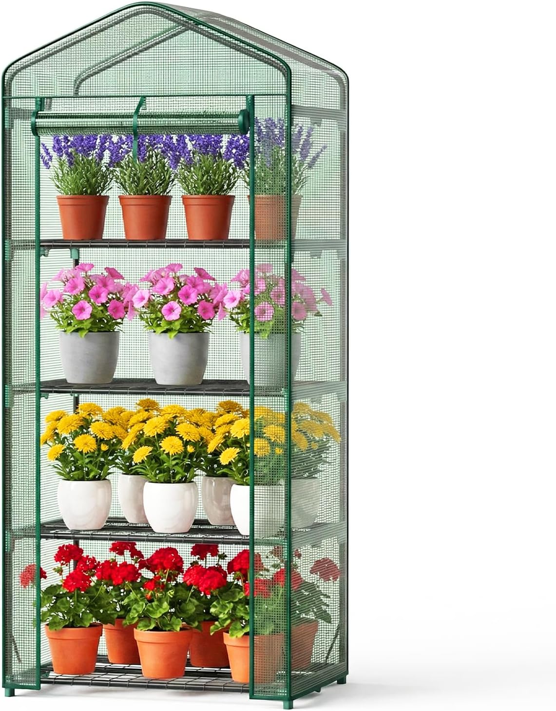 olixis 27"x19"x63" mini greenhouse, with durable zipper door, main product view