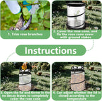 rose cones for winter protection with stakes to, package contents