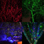 Christmas Laser Projector Lights Outdoor, Motion Firefly Red, Green and Blue with Remote Control and Security Lock