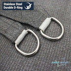 SUNNY GUARD Custom Size 9'x9' Dark Grey Sun Shade Sail Rectangle UV Block Shade for Backyard Yard Patio Deck Garden(Customized)