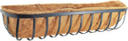 Arcadia Garden Products Hanging Window Basket Metal Trough, 36-inch