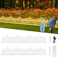 hopolon 8 pack lighted garden fence, 11.1in (h), main product view