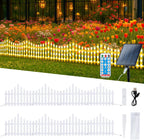 hopolon 8 pack lighted garden fence, 11.1in (h), main product view