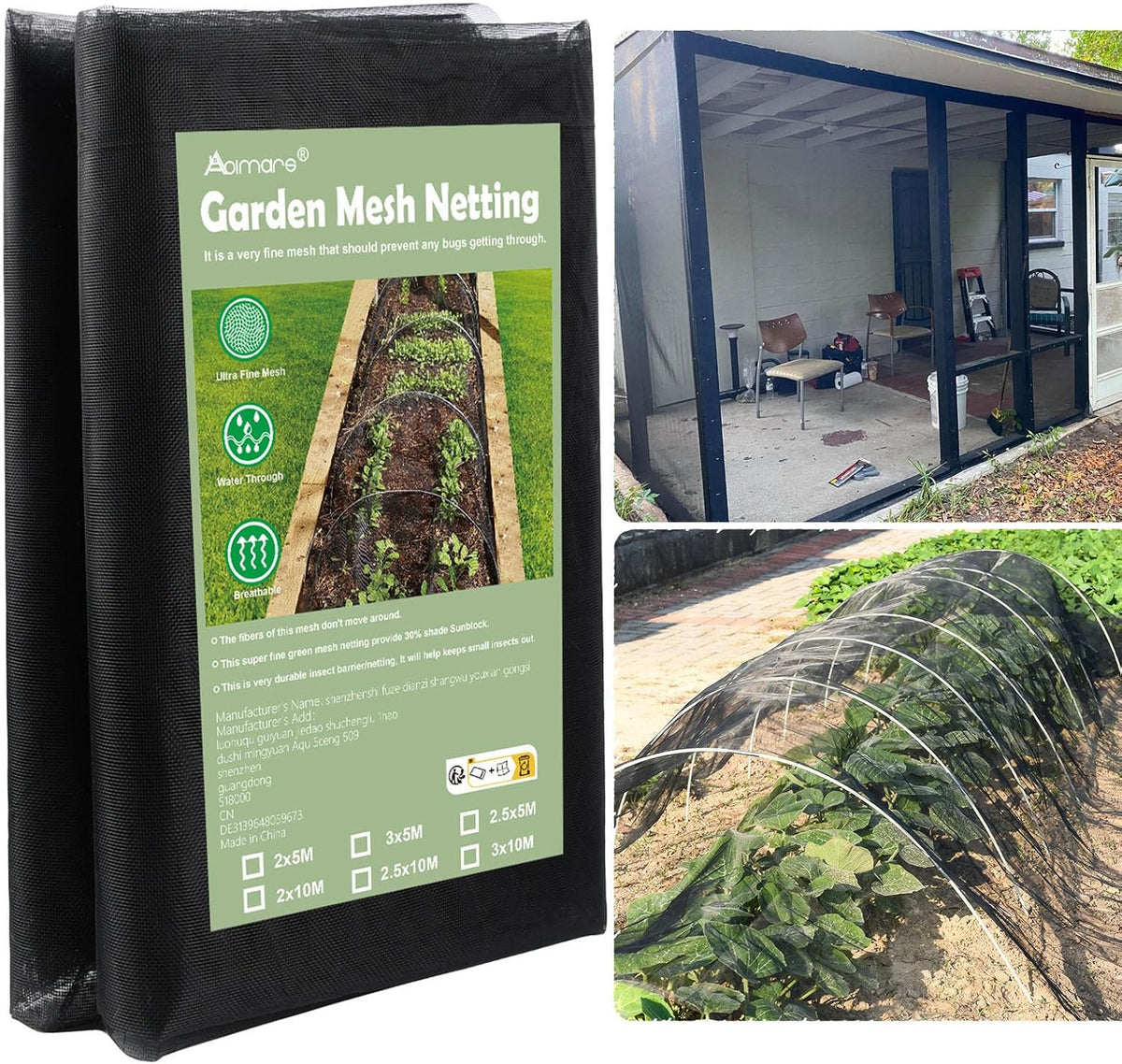 thicker garden mesh netting, 10’ x 33’ ultra, main product view