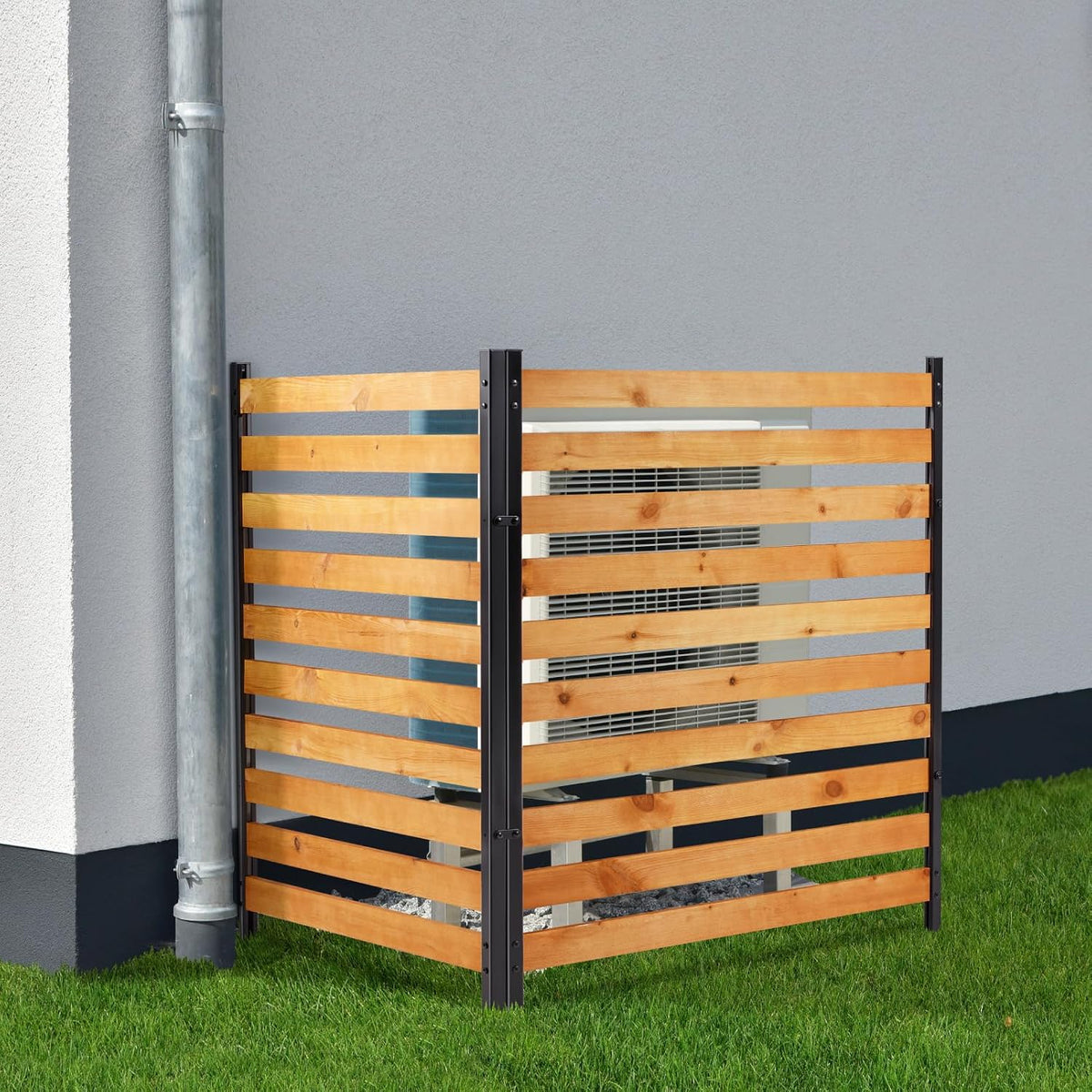 svarog 3 panels outdoor privacy screen fence panels,wood on a desk or shelf