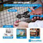 Fencer Wire 16 Gauge Hardware Cloth, Black Vinyl Coated Welded Wire Mesh, Chicken Coop Wire Fence, 1.5 inch x 1.5 inch Grid (2 ft. x 100 ft.)