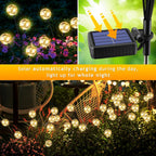 vignuto Solar Lights Outdoor Waterproof, 4 Packs, Solar Globe Lights, Garden Decor, Patio Decor, Unique Gifts for Women, Gifts for Grandma