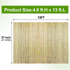 bamboo slat fence 6ft h x 13ft l shown in use