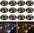 agptek solar driveway lights outdoor 12 pack, 2, main product view