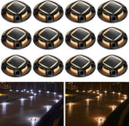 agptek solar driveway lights outdoor 12 pack, 2, main product view