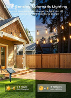 Brightown 100FT Solar String Lights Outdoor Waterproof, Patio Lights with Remote and 31+2 LED Shatterproof Bulbs, Dimmable & Timable, 3 Light Modes, Solar Lights Outdoor for Yard Camping Party Outside