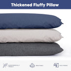 SUNCREAT Detachable Extra Large Outdoor Hammock Pillow with Ties, Navy