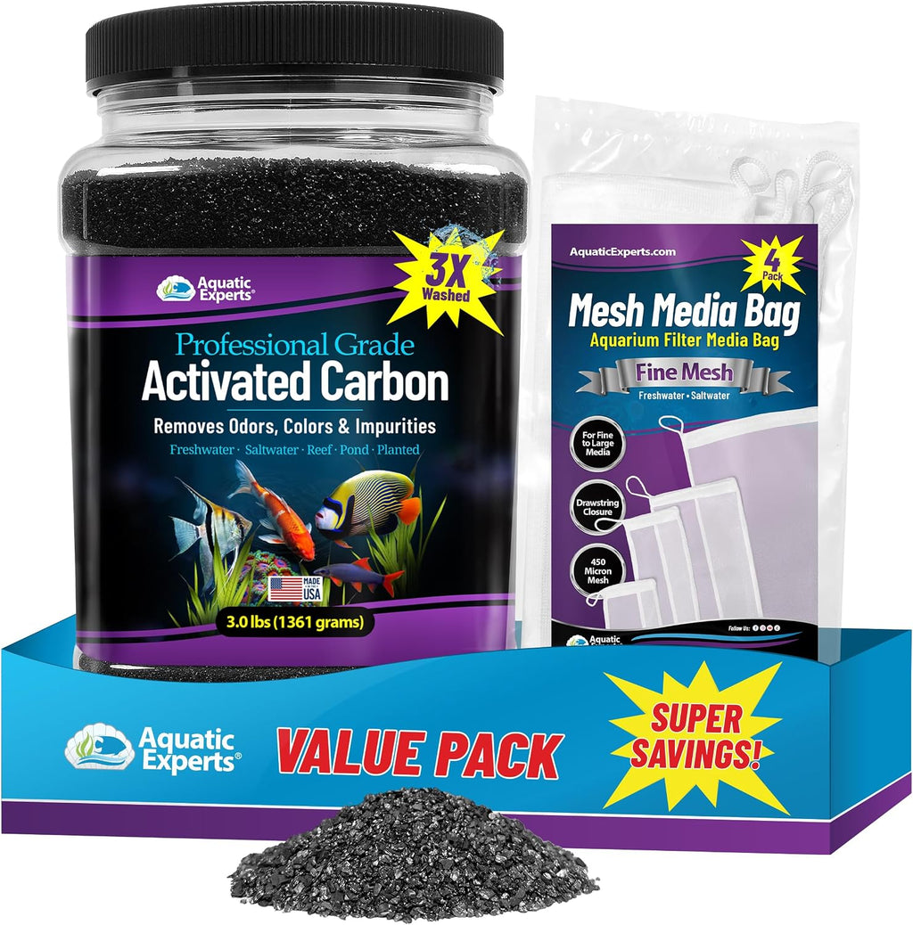 premium activated carbon for aquariums – 3 lbs, main product view