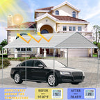 10x20' aluminum shade cloth - for car,90% reflective shown in use