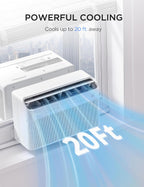 midea 8,000 btu u shaped window air conditioner, package contents