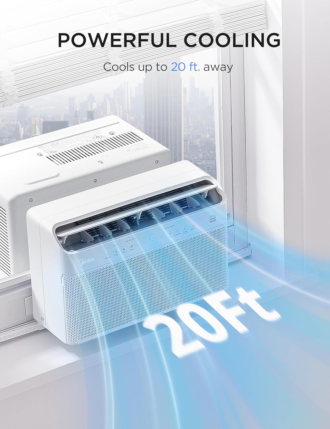 midea 12,000 btu u shaped window air conditioner, package contents