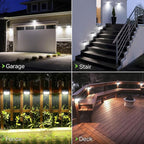 [20 Packs] Solar Motion Lights Outdoor, Ultra Bright Solar Fence Lights with Motion Sensor, IP65 Waterproof Security Light 3 Modes, 270° Lighting Angle, Wall Lights for Deck Patio Fence Garage Door