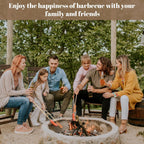 150 Pack Bamboo Marshmallow Roasting Sticks, 30 Inch, 5mm Thick | Semi-Pointed Tips, Extra-Long Reach for Fire Pits, Campfires, BBQ, S’mores, Hot dogs, Kebabs