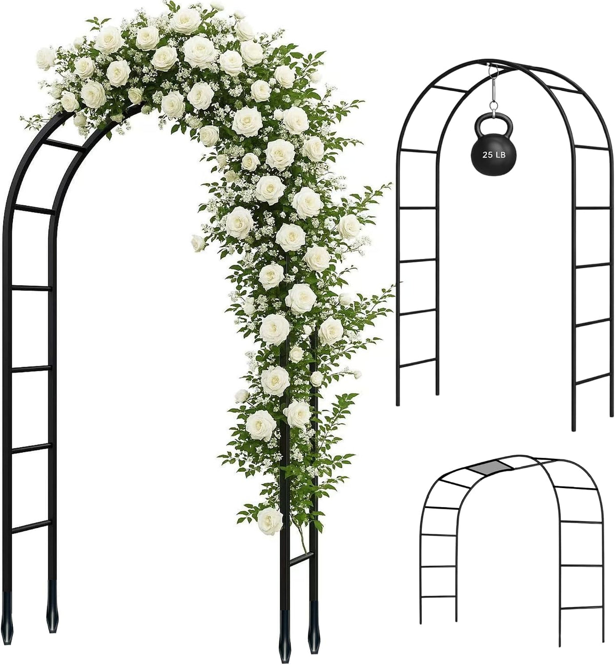 thickened tube garden arch,7.3ft heavy-duty metal with 16mm, main product view