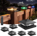 aponuo solar post cap lights outdoor rgb color, main product view
