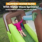 H2OGO! Island Adventure Kids Inflatable Water Park with Heavy-Duty Blower | Inflatable Water Slide, Bounce House for Kids Ages 3+, 2-Minute Inflation, Climbing Wall, Durable Material, Splash Pool