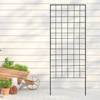 american garden works stnmb narrow screen trellis, black shown in use