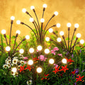 Solar Lights Outdoor(1 Pack,8 LEDs),Solar Lights Outdoor Waterproof for Garden Decor,4 Modes Firefly Light for Outdoor Decor,Big Bulb High Lumens Patio Decor,Sway by Wind,Gardening Gifts for Women