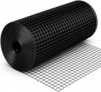 HORCH Black Hardware Cloth 1/2 inch 24 x 100 ft 19 Gauge | Chicken Wire Mesh Roll, Chicken Wire Fencing, Wire Fence Roll, Tree Guard, Rat Wire, Hardware Mesh